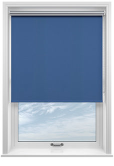 Energy Saving (Blackout), Blue - Twist&Fit Roller Blind